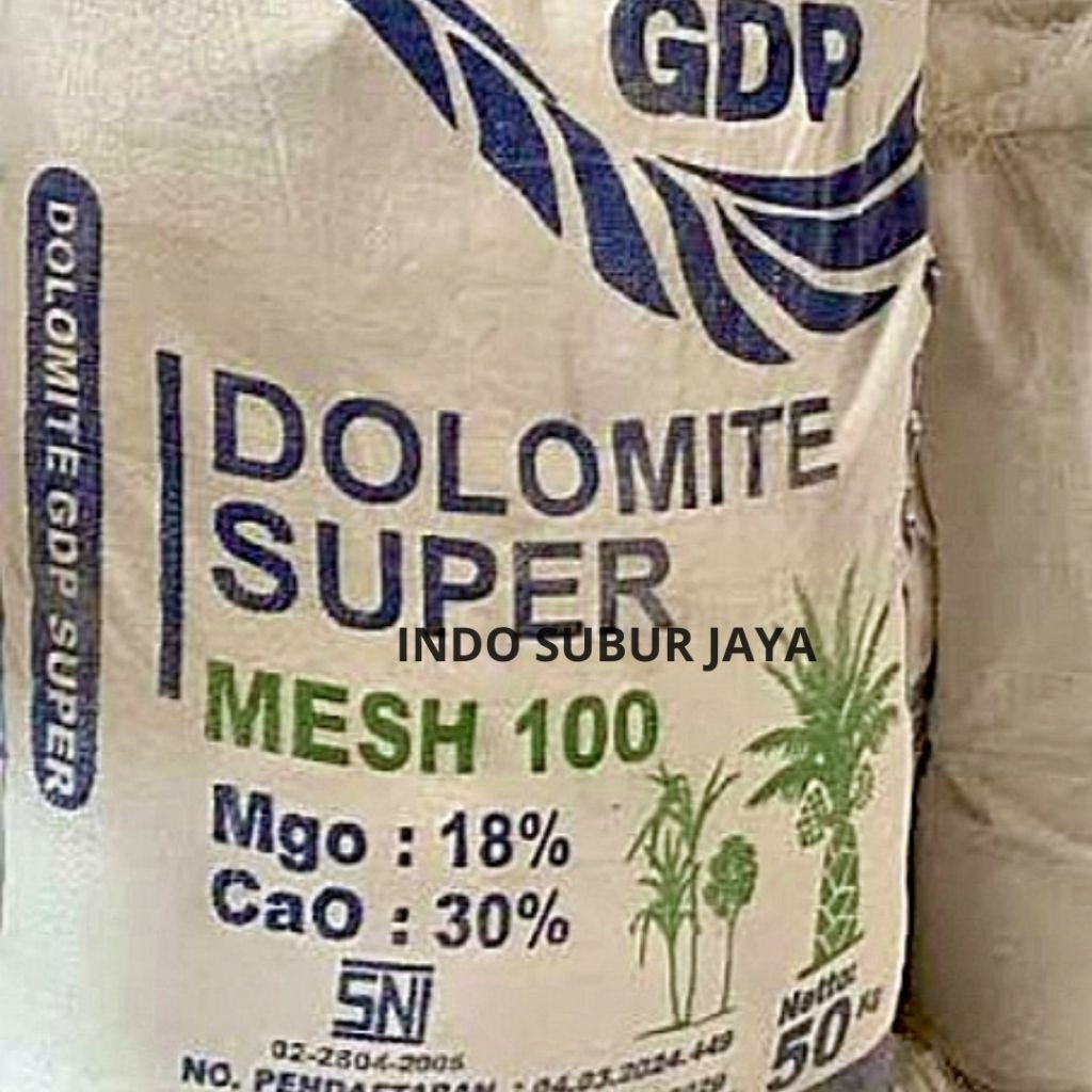 [50 KG] Dolomite Super Kering GDP–Mesh 100 Pupuk Tanaman