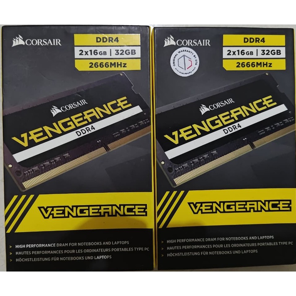 Corsair Vengeance 2x16GB DDR4 Sodimm
