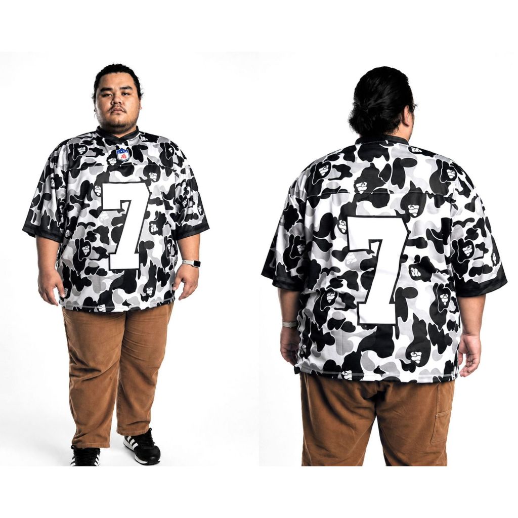 Jersey Streetwear American Football camo series Big Size Number 7 Jersey Olah Raga NFL Jumbo Size