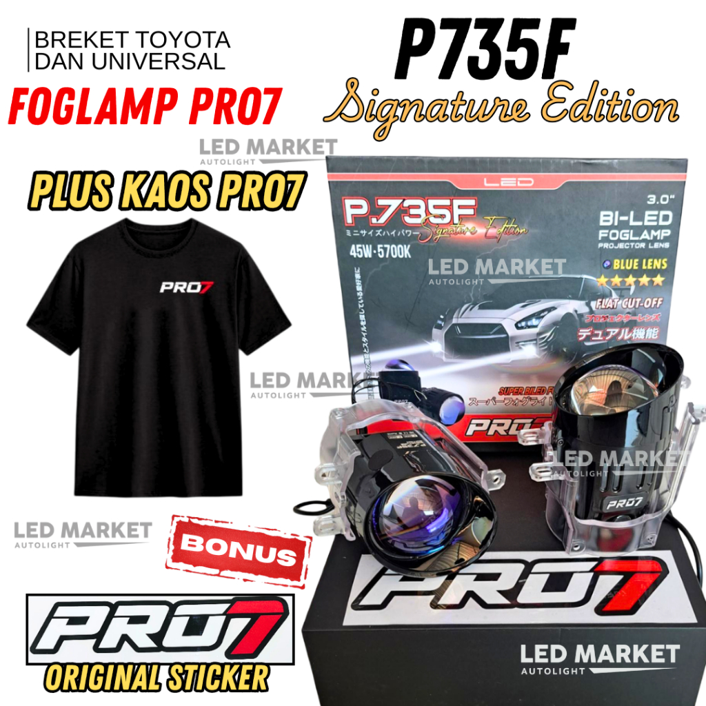 FOGLAMP BILED PRO 7 PRO7 P735F P.735F SIGNATURE EDITION ORIGINAL BILED FOGLAMP PRO7 3 INCH