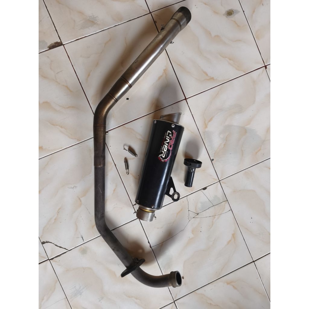 KNALPOT RACING PROLINER TR1 BLACK SERIES tipe long panjang PNP Honda new cbr150r cbr 150r facelift 2