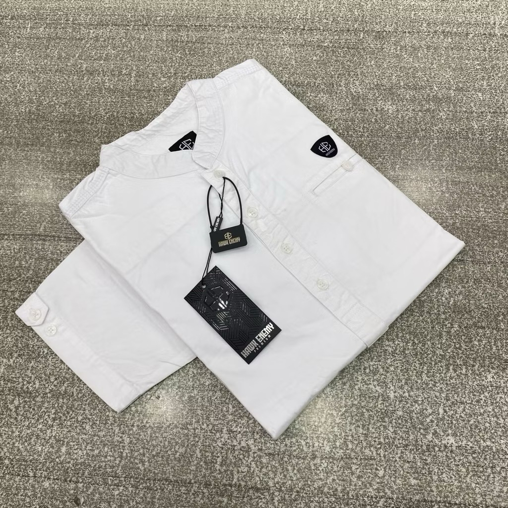 BAJU KOKO PRIA HAWK ENEMY MODEL KURTA LENGAN PENDEK DAN LENGAN 3/4 BAHAN KATUN TWILL ORIGINAL