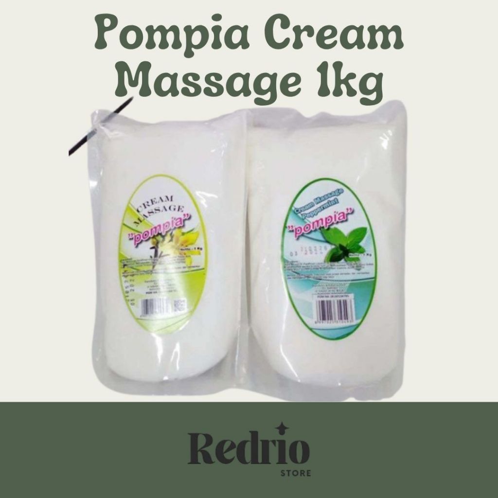 Cream Massage Pompia 1kg kemasan refill Krim Pijat 1 kg