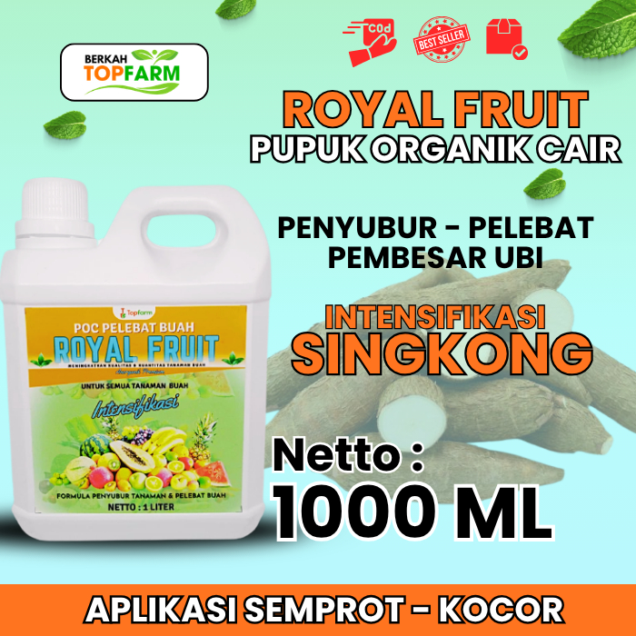 Pupuk Organik Cair Singkong / Pupuk Singkong / Pupuk Pembesar Umbi Singkong / Pupuk Pelebat Umbi Sin