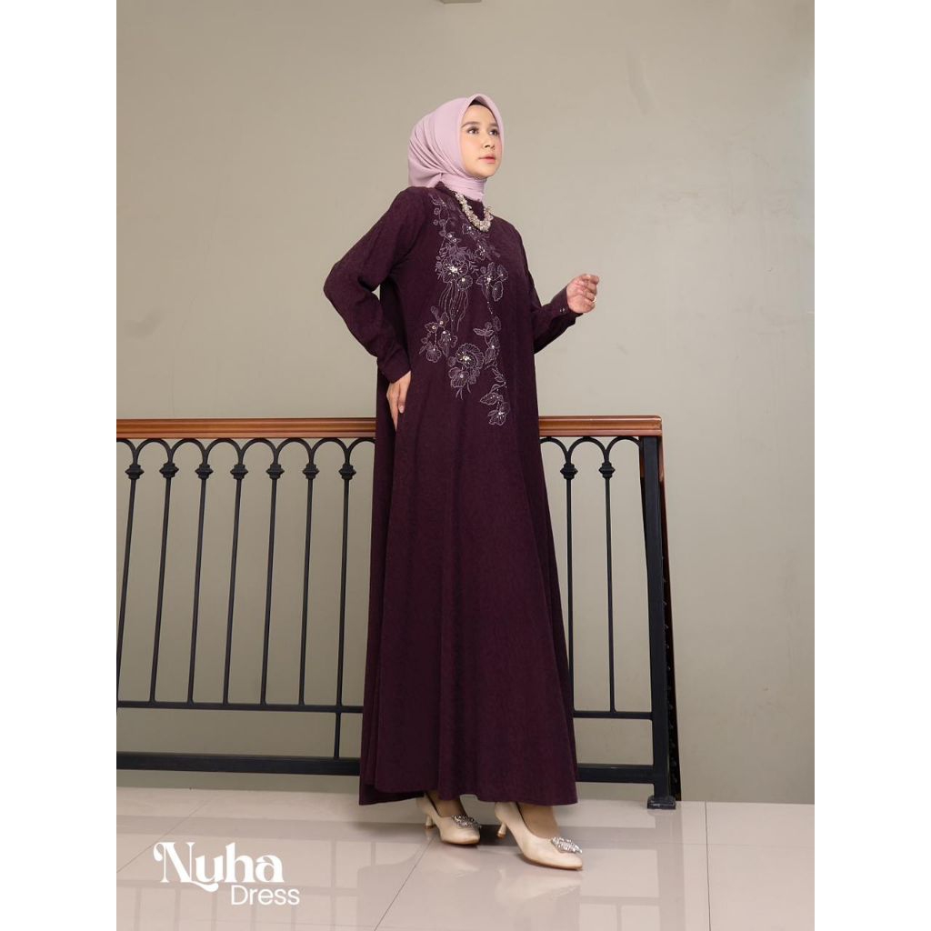 Nuha dress by marevi /gamis marevi mewah