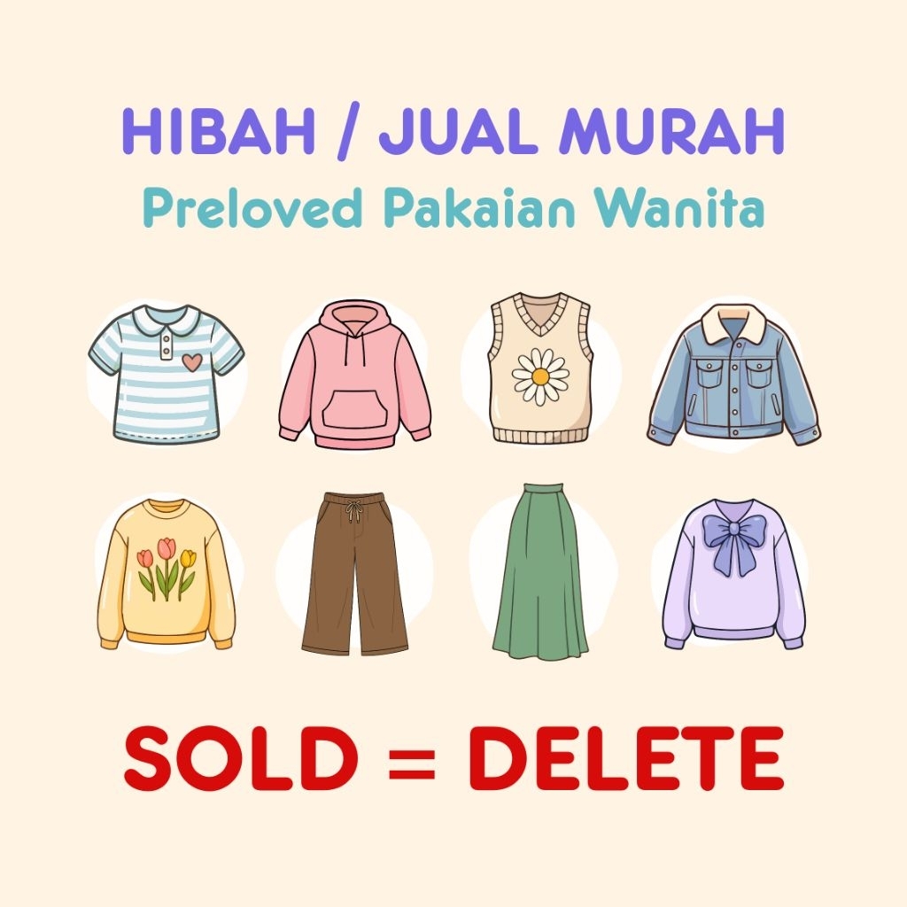 Hibah / Jual Murah Pakaian Wanita