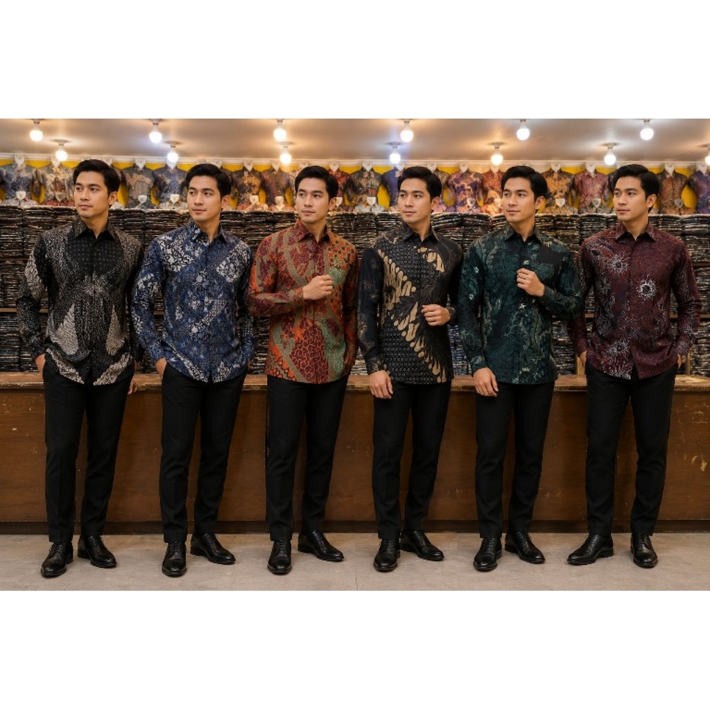 Brand Bandung Kemeja Batik | Baju Batik Pria | Kemeja Batik Lengan Panjang
