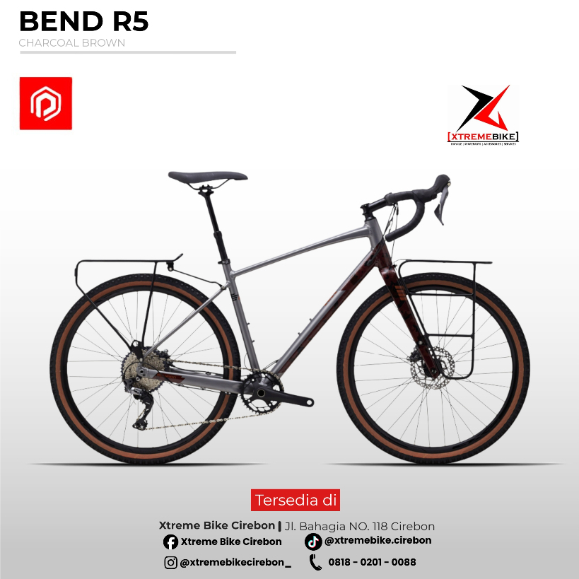 SEPEDA GRAVEL POLYGON BEND R5 GRX RX810 1x11 SPEED | GRAVEL BIKE ALLOY CARBON FORK | SEPEDA GRAVEL T