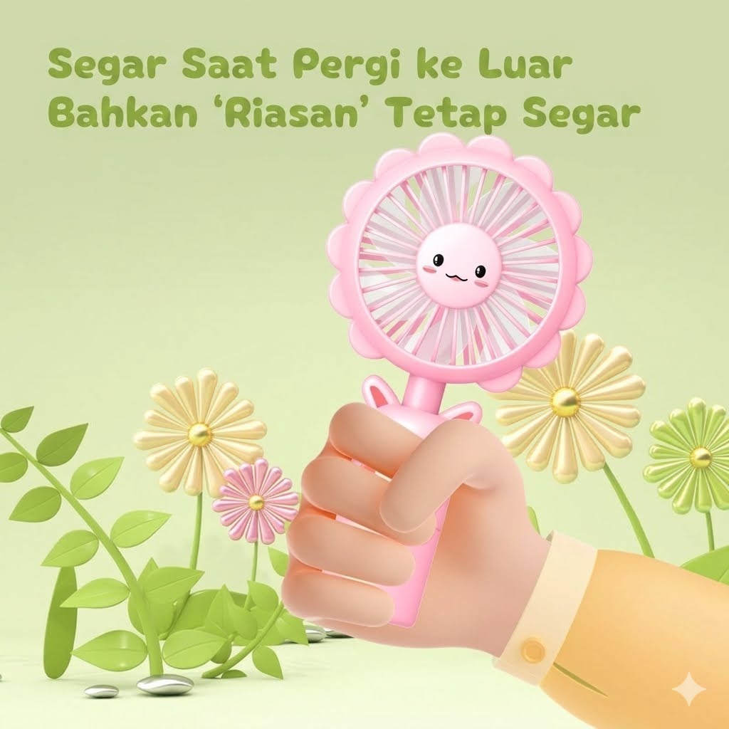Kipas Angin Genggam Portable - Kipas Angin Mini Genggam