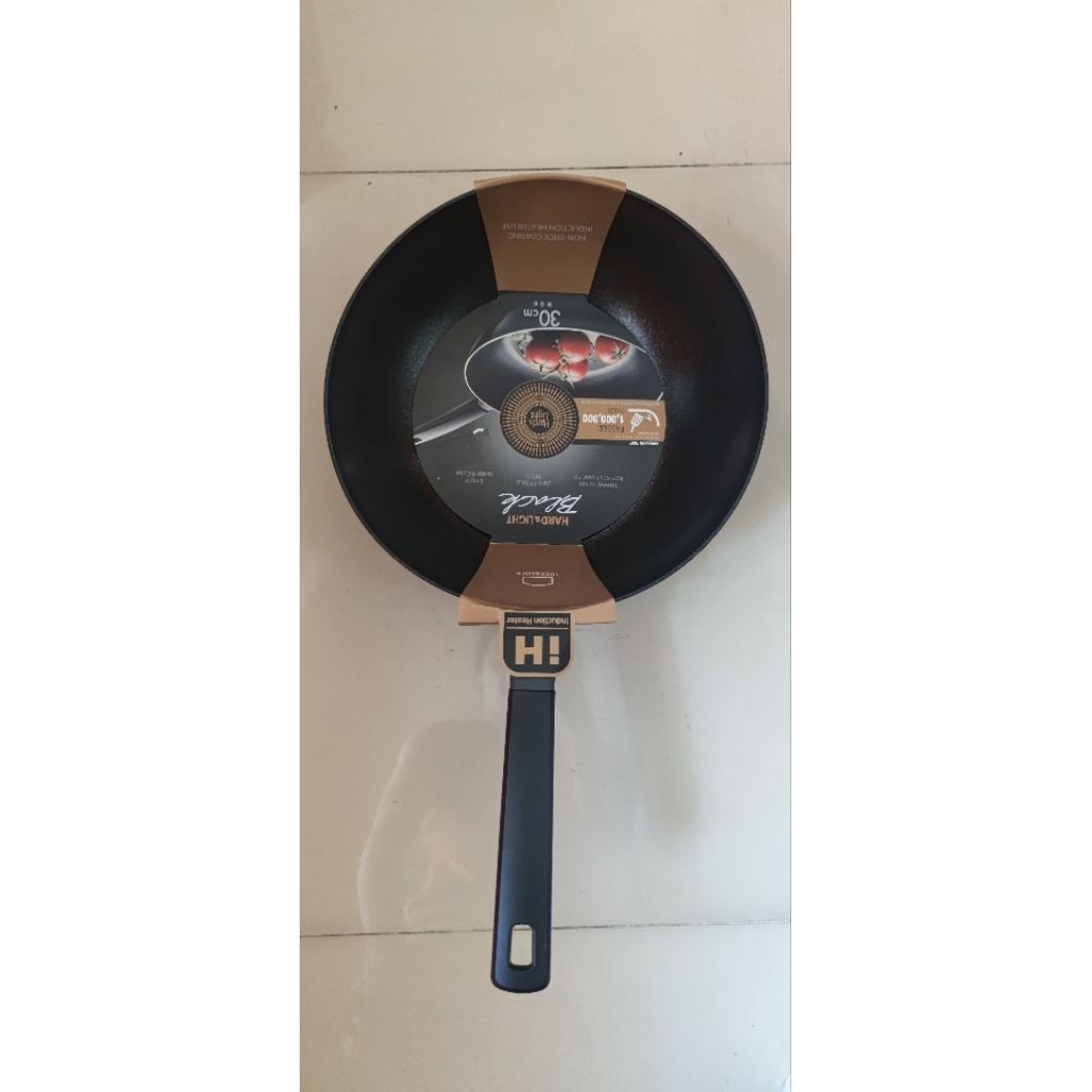 lock n lock hatd and light lock and lock frying wok telfon fripan 30 cm,wajan 30 cm