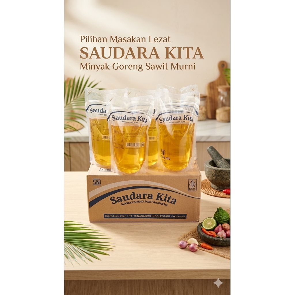 Minyak Goreng Minyak Kita 1 Liter - Praktis, Higienis, Ekonomis