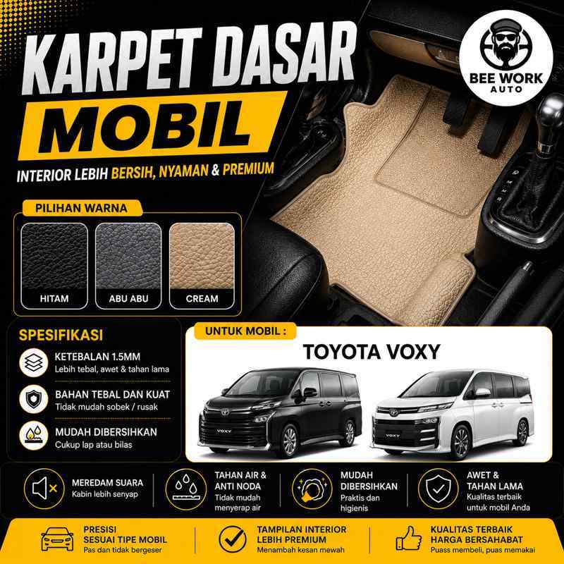 Karpet Dasar Lantai Mobil Super Peredam Toyota VOXY