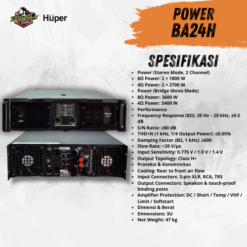 BREWOG HUPER POWER AMPLIFIER BA24H