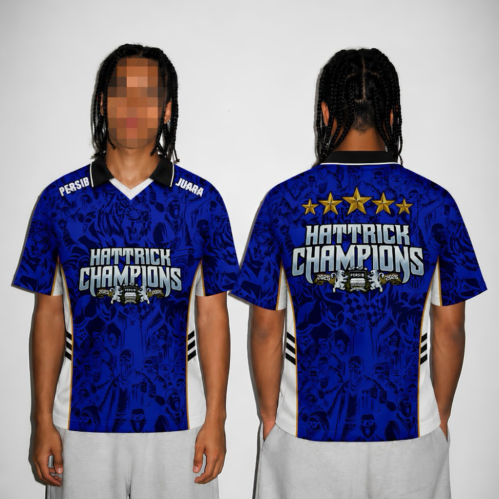 SUND33 || BDG Champion jersey Biru Barat Football jersey tee