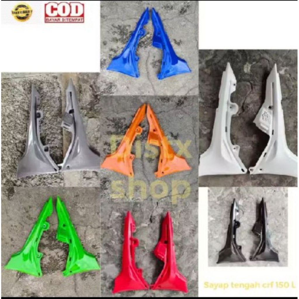SAYAP TENGAH CRF 150L COVER BODY CRF150 L SAYAP SAMPING CRF150L COVER BODI CRF 150 L TRAIL SUPERMOTO