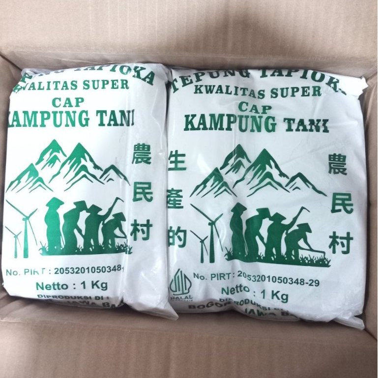 Tepung Tapioka Kwalitas Super 1kg Cap Kampung Tani Termurah