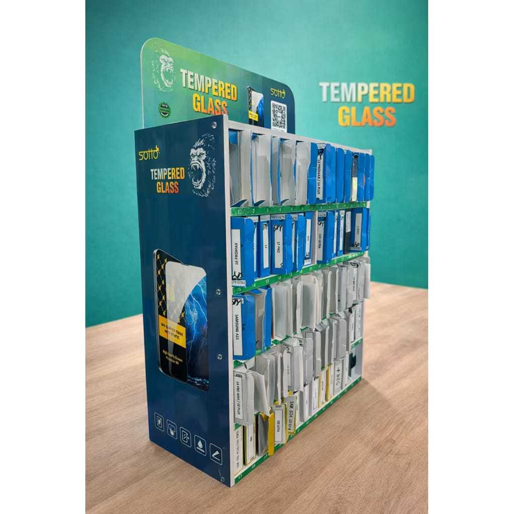 Rak Barcode Soho // Rak Tempered Glass // Rak Tempered Glass Cerdas All Type Persamaan