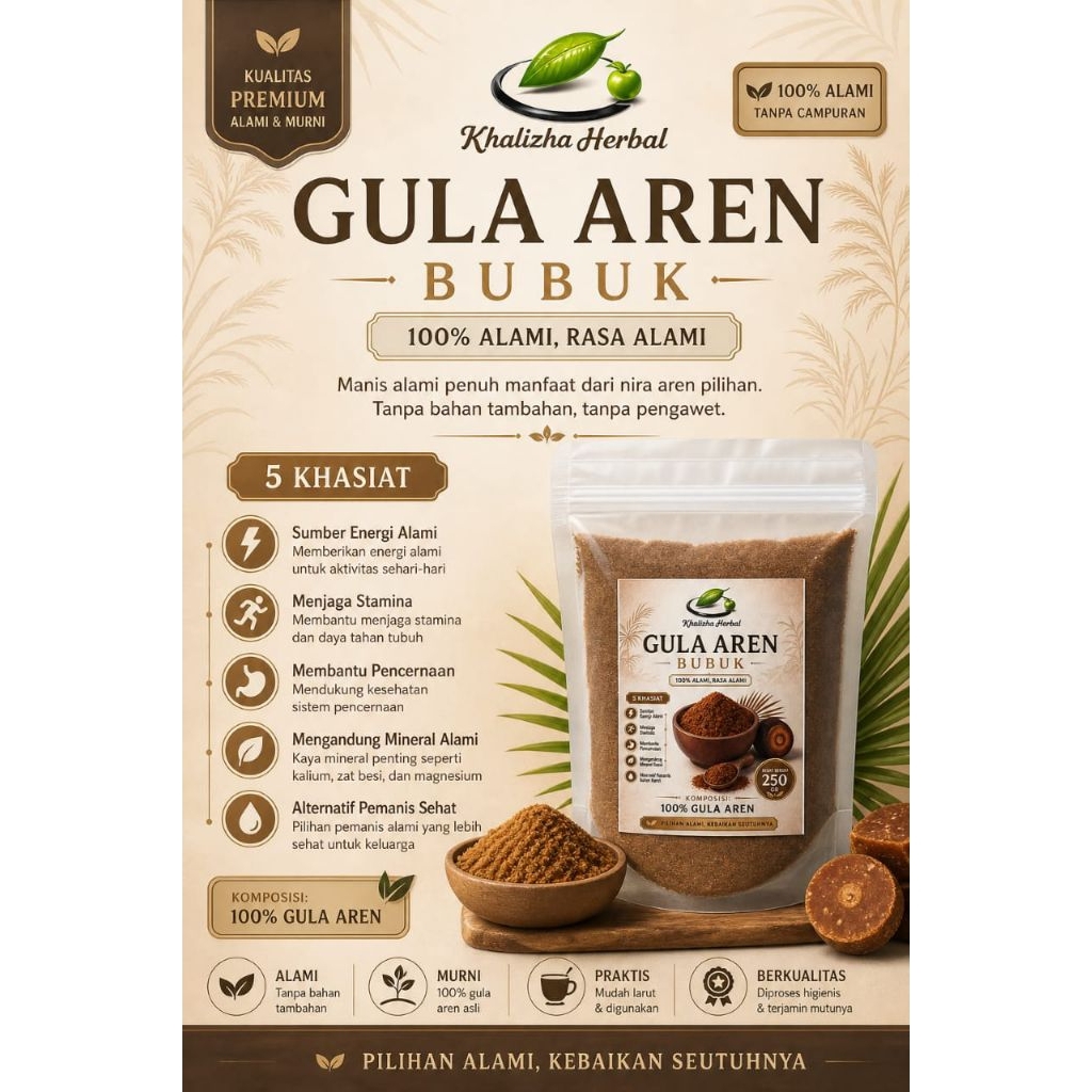GULA AREN ORGANIK ORGANIK ASLI GULA SEMUT