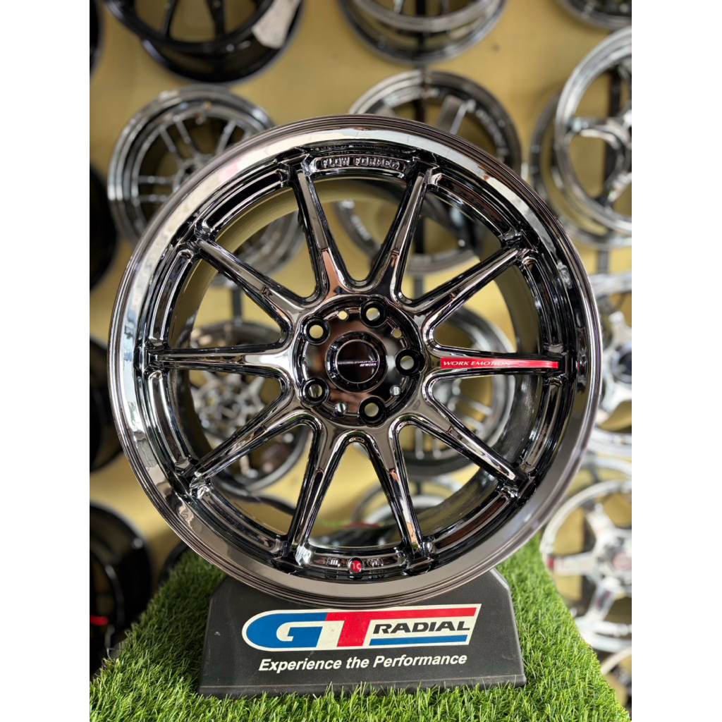 velg work zr10 r18 5x114pcd L9,5 et25 black chrome by jf luxury