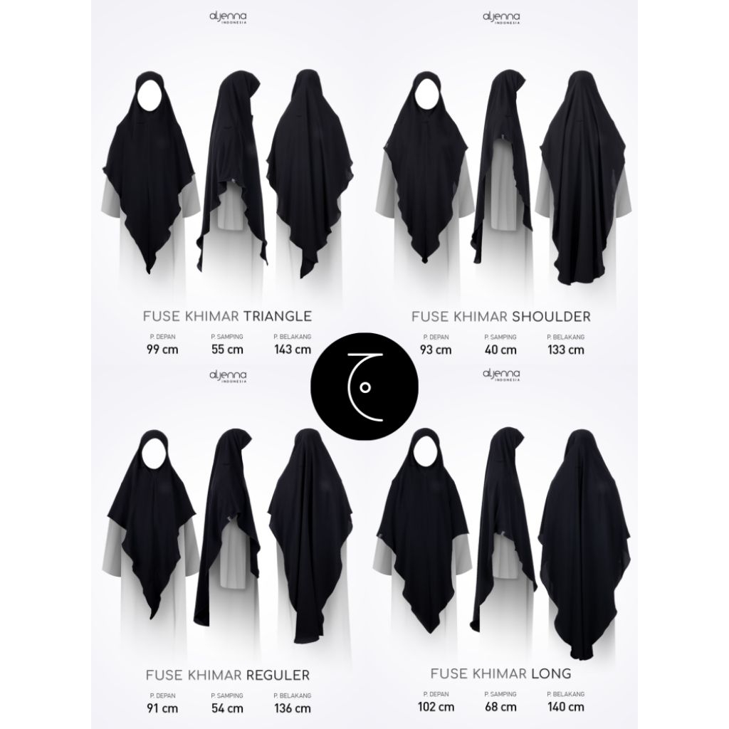 ALJENNA | Ready Fuse Khimar Long Aljenna | Fuse Long Aljenna | Fuse Jetblack Aljenna | Fuse Jetblack