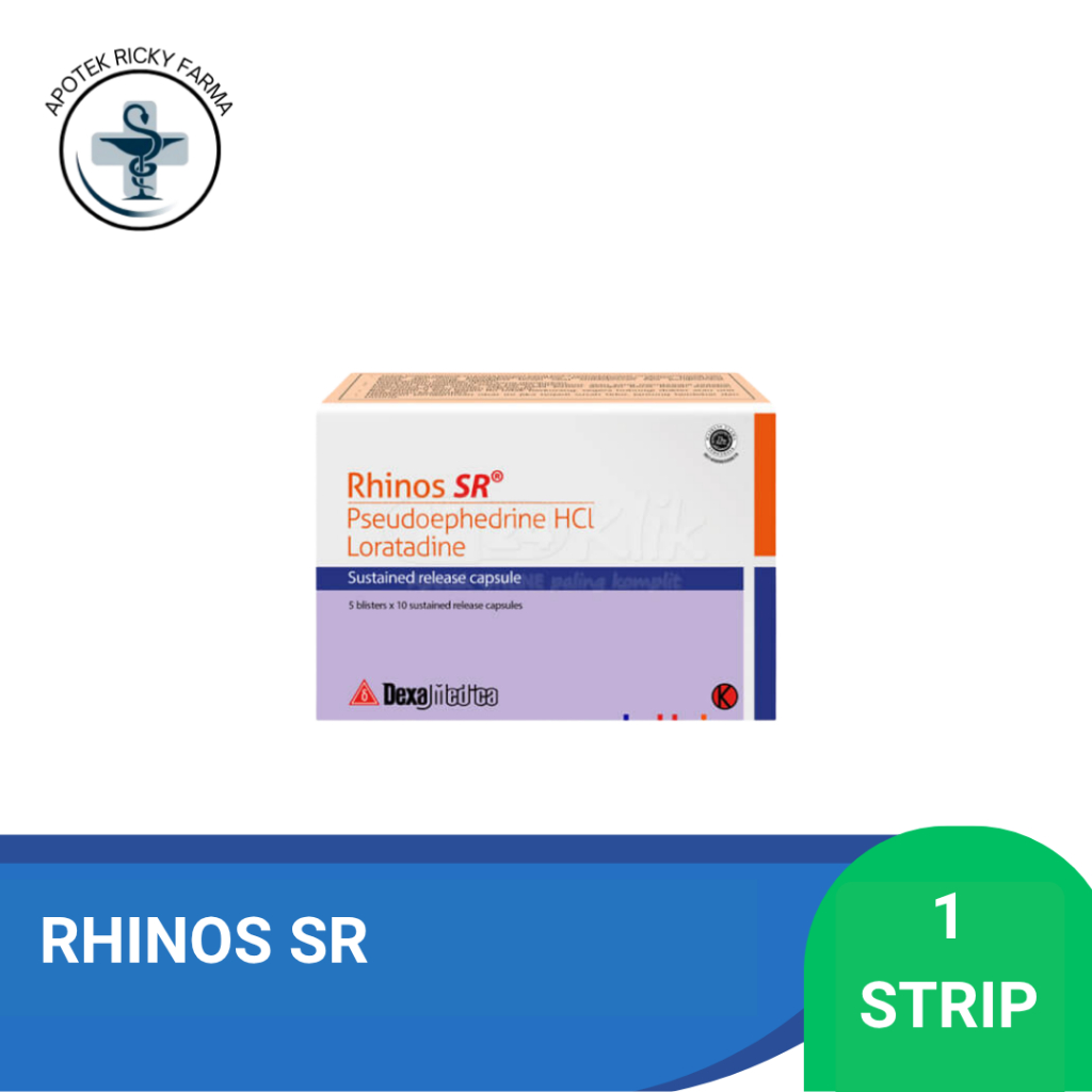 RHINOS SR 1 BLISTER @ 10 KAPSUL LEPAS LAMBAT