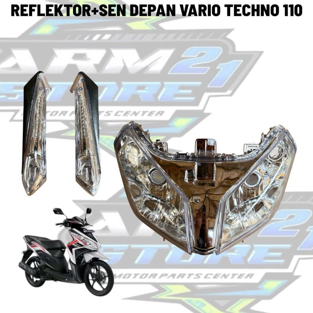 REFLEKTOR+SEN DEPAN VARIO TECHNO 110 / HEADLAMP+SEN DEPAN VARIO TECHNO 110