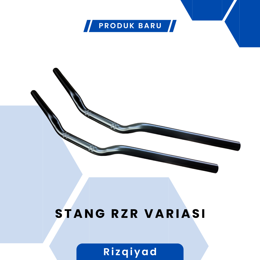 Stang RZR Variasi Hitam Panjang 65 CM Tebal 3mm Setang Stir Motor Custom Universal Beat Street Vixio