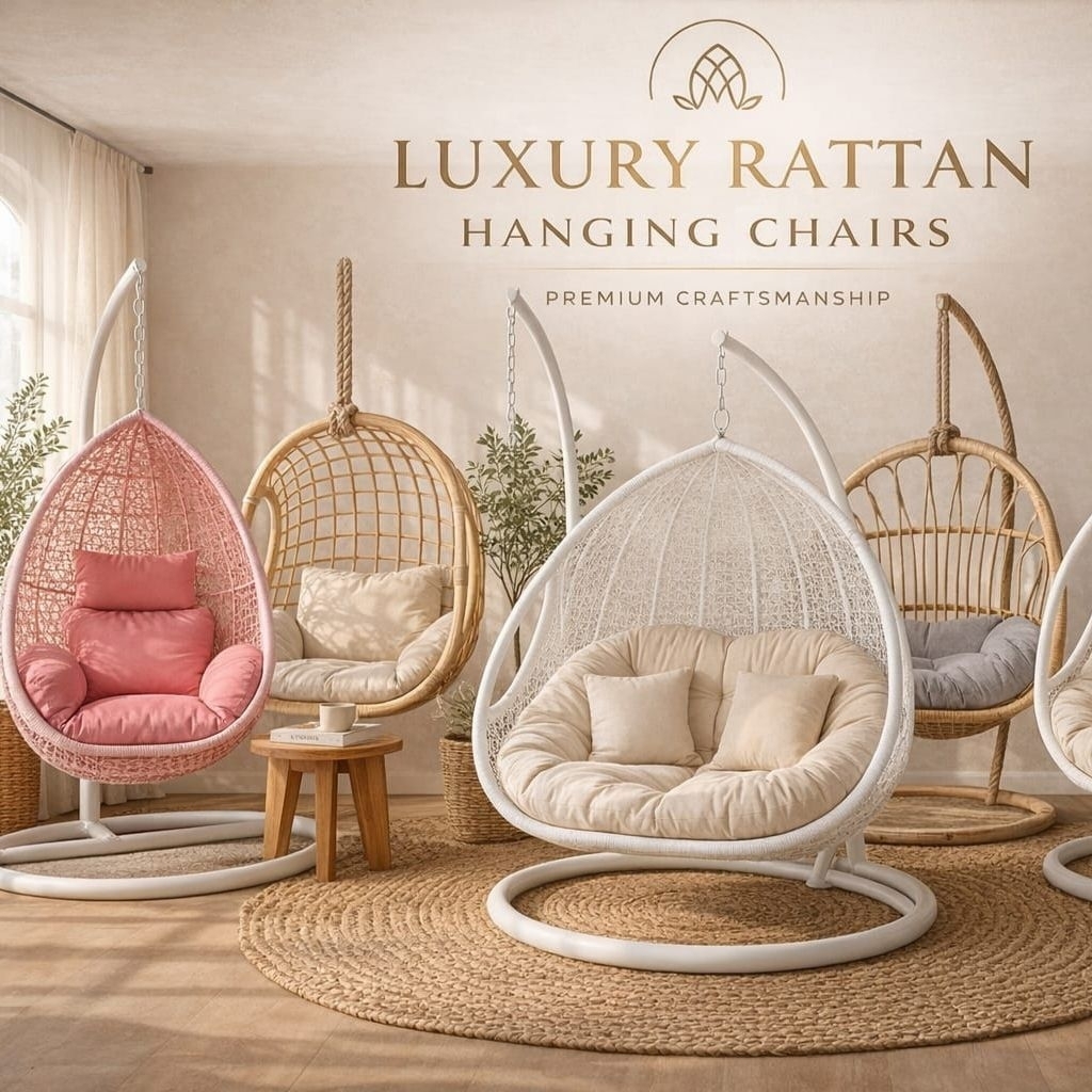 Kursi Ayunan Gantung Dewasa Pear Jumbo Rotan Alami Dan Rotan Sintetis Furniture