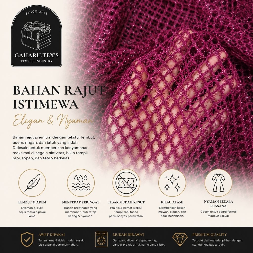 kain rajut premium // kain rajut import // kain rajut meteran