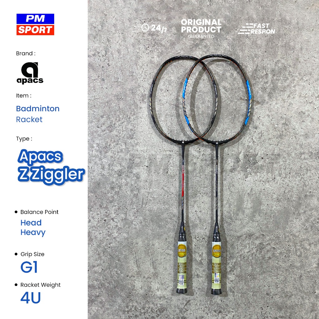 RAKET BADMINTON APACS Z - ZIGGLER BULUTANGKIS  ORIGINAL