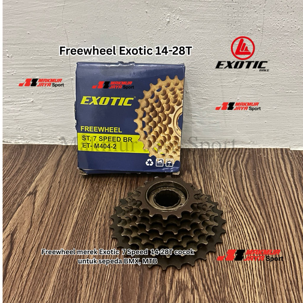 Freewheel Gear Gir Susun Belakang Sepeda 7 Speed Drat Ulir Exotic MTB Federal Lipat Balap gear seped