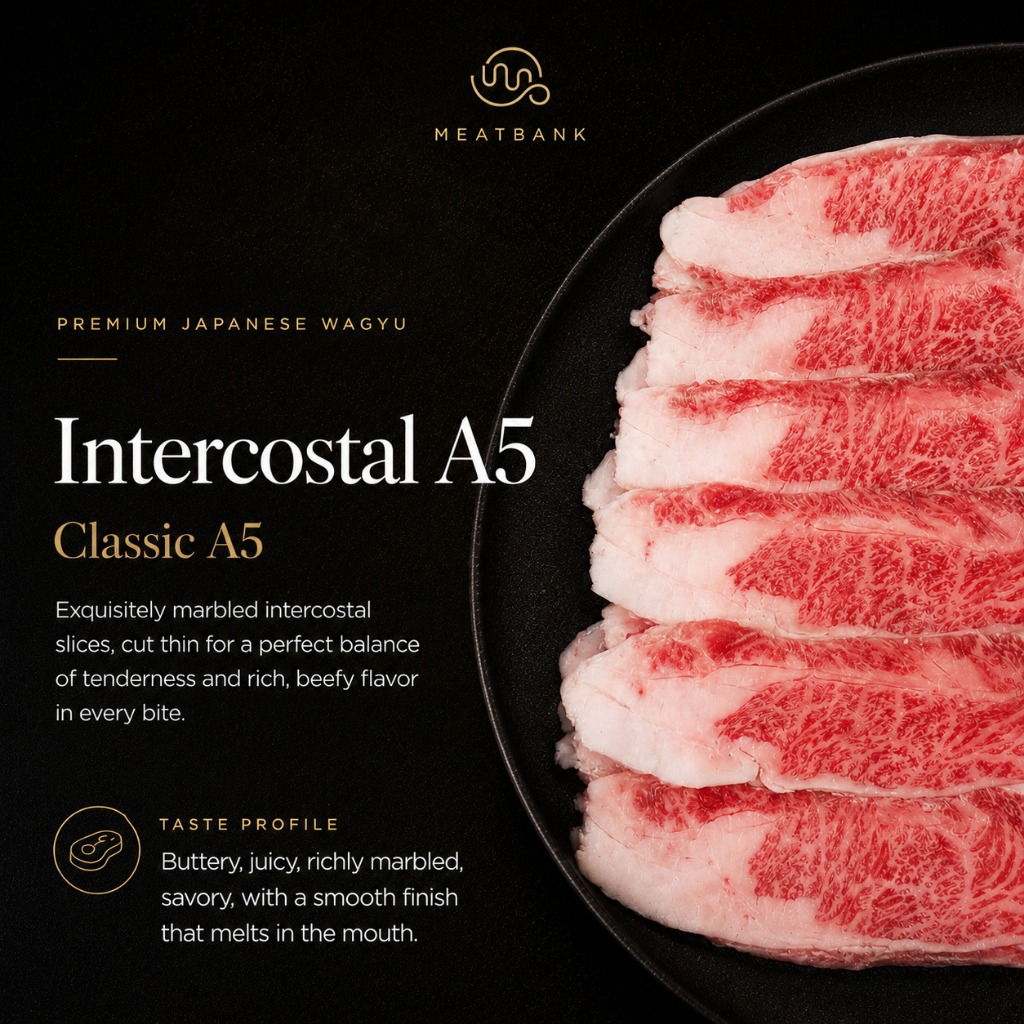 MEATBANK JAPAN WAGYU A5 SLICE CLASSIC A5 Kobe Beef Shabu Teppanyaki Hotpot Steak