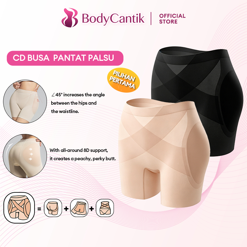 Korset Wanita Celana Pantat Palsu Celana Busa Pantat Pinggul Cd Busa Bokong Palsu Hip Pads Dapat Dib