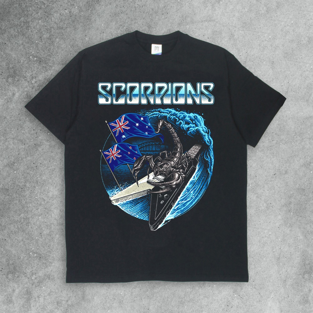 Kaos Band Scorpions Tour Tshirt Mercandise