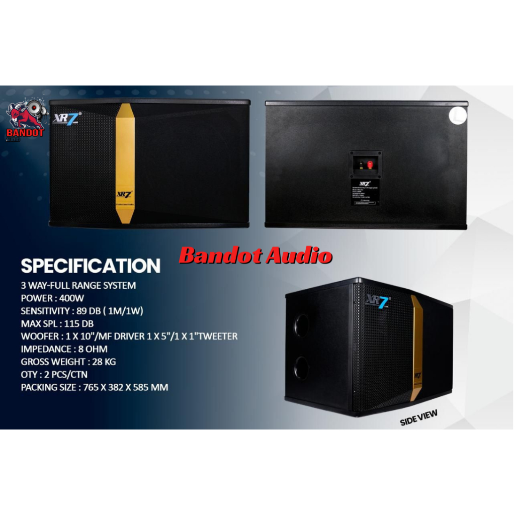 Speaker Karaoke Pasif XR7 TRX 810 Original 10 inch XR7 TRX810