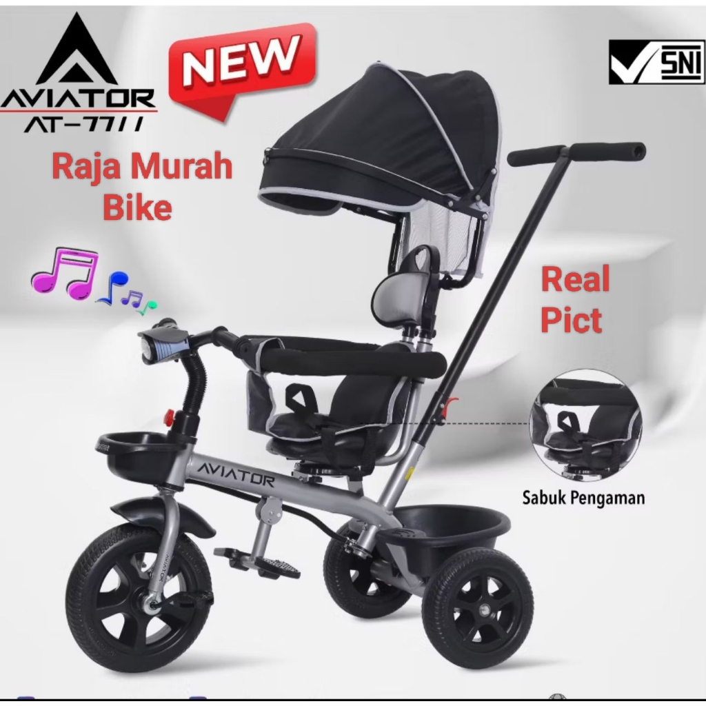 Sepeda Anak Roda Tiga Aviator AT-7711 Sepeda Roda Tiga Aviator AT7711