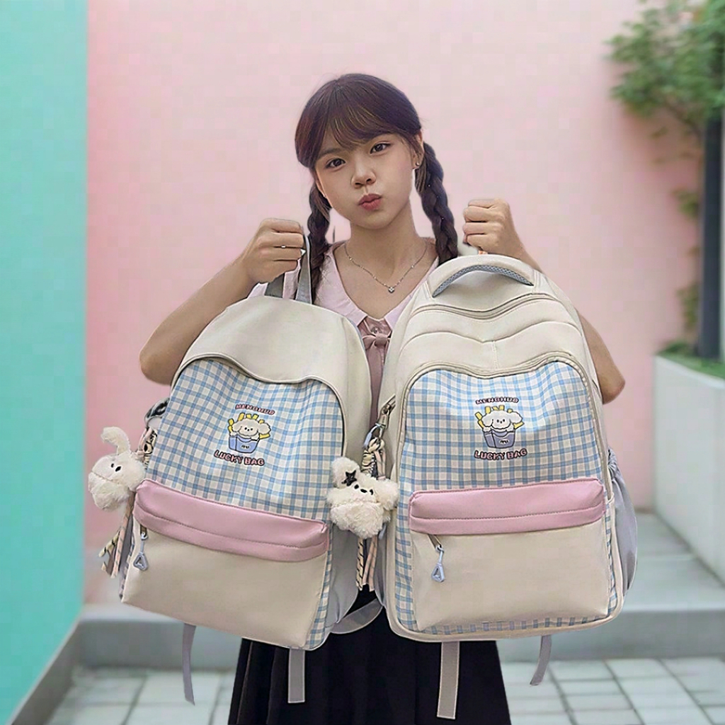 #MBAGS-RANSEL SEKOLAH HP654 - TAS WANITA  - TAS SEKOLAH CEWEK - RANSEL ANAK - BACKPACK MURAH