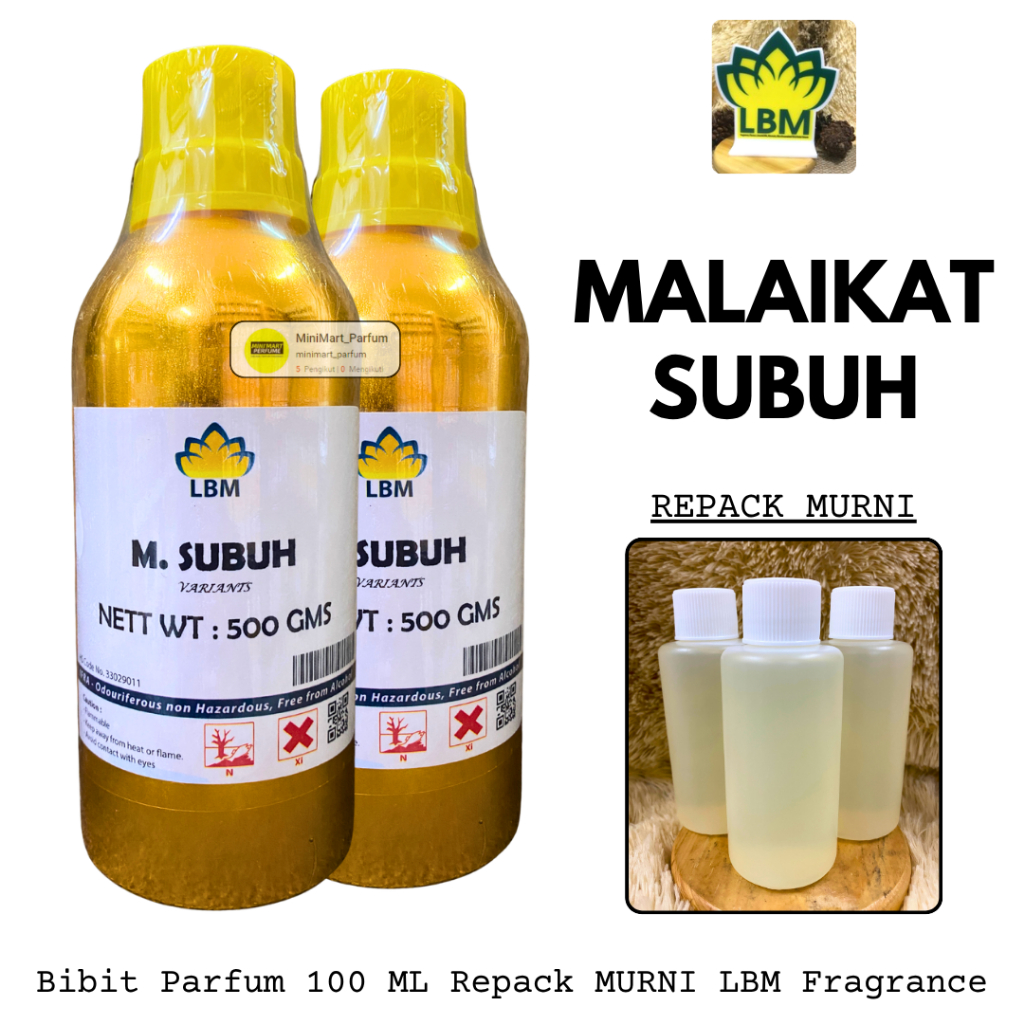 Bibit Parfum Malaikat Subuh Arabian 100 ML MURNI LBM Fragrance