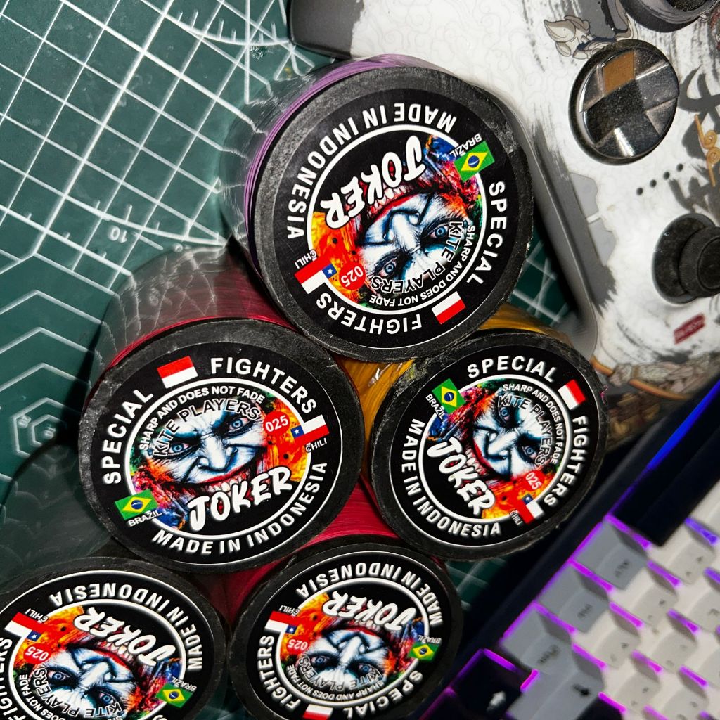 [PROMO TERMURAH] Benang Joker Gelasan Warna Random 6 PCS  Benang Joker Gelasan