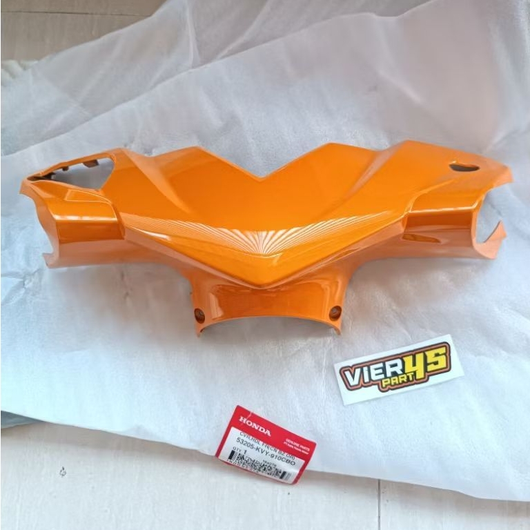 Cover batok depan oren honda beat karbu orange original AHM KVY
