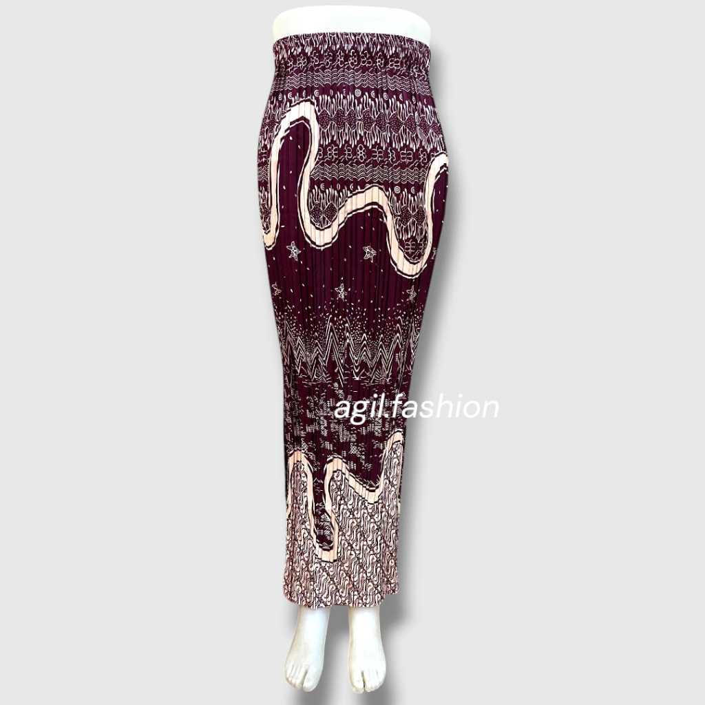 ROK PLISKET BATIK / BAWAHAN KEBAYA / ROK KEBAYA / ROK WISUDA / PAYA HIJAU