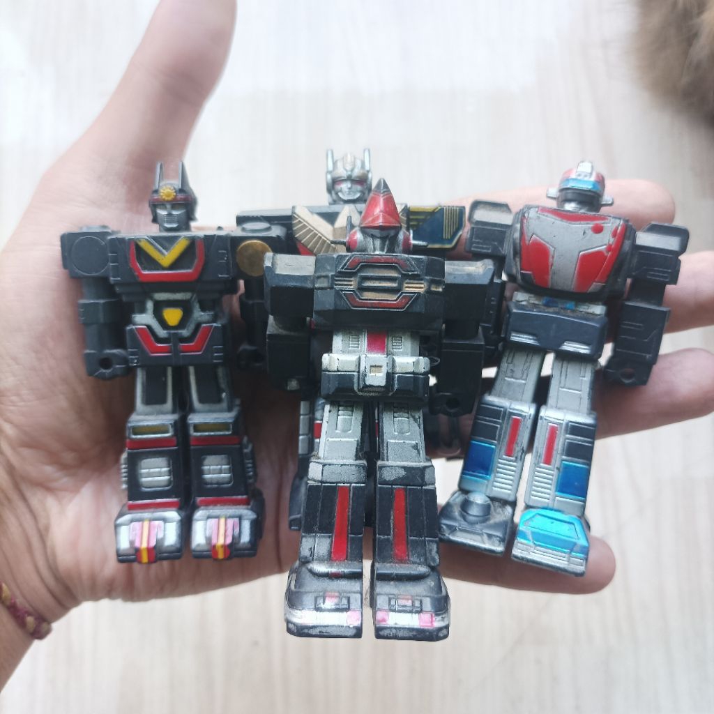 Paket Vintage Robot Megazord Super Sentai Mainan Action Figure