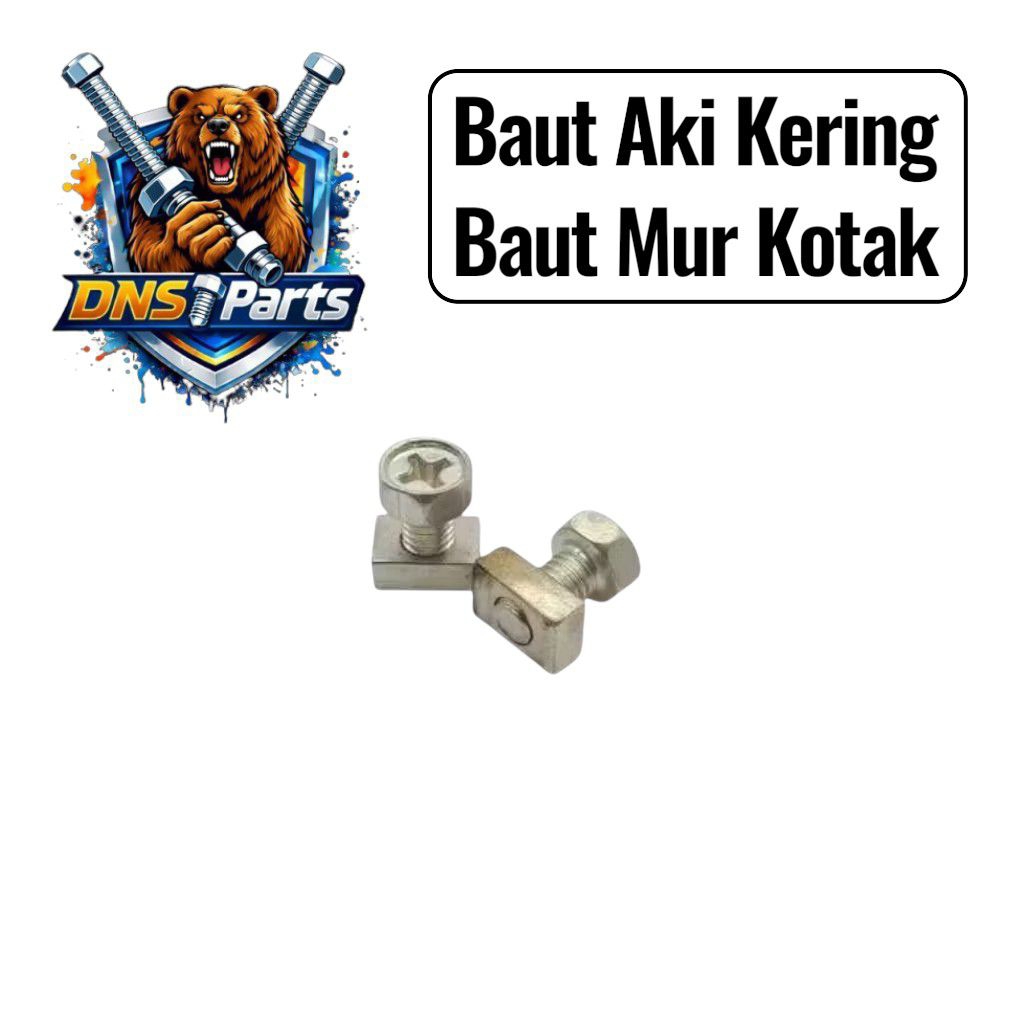 Baut Aki Kering Baut Mur Kotak Aki Kering Original Tembaga DNS Parts