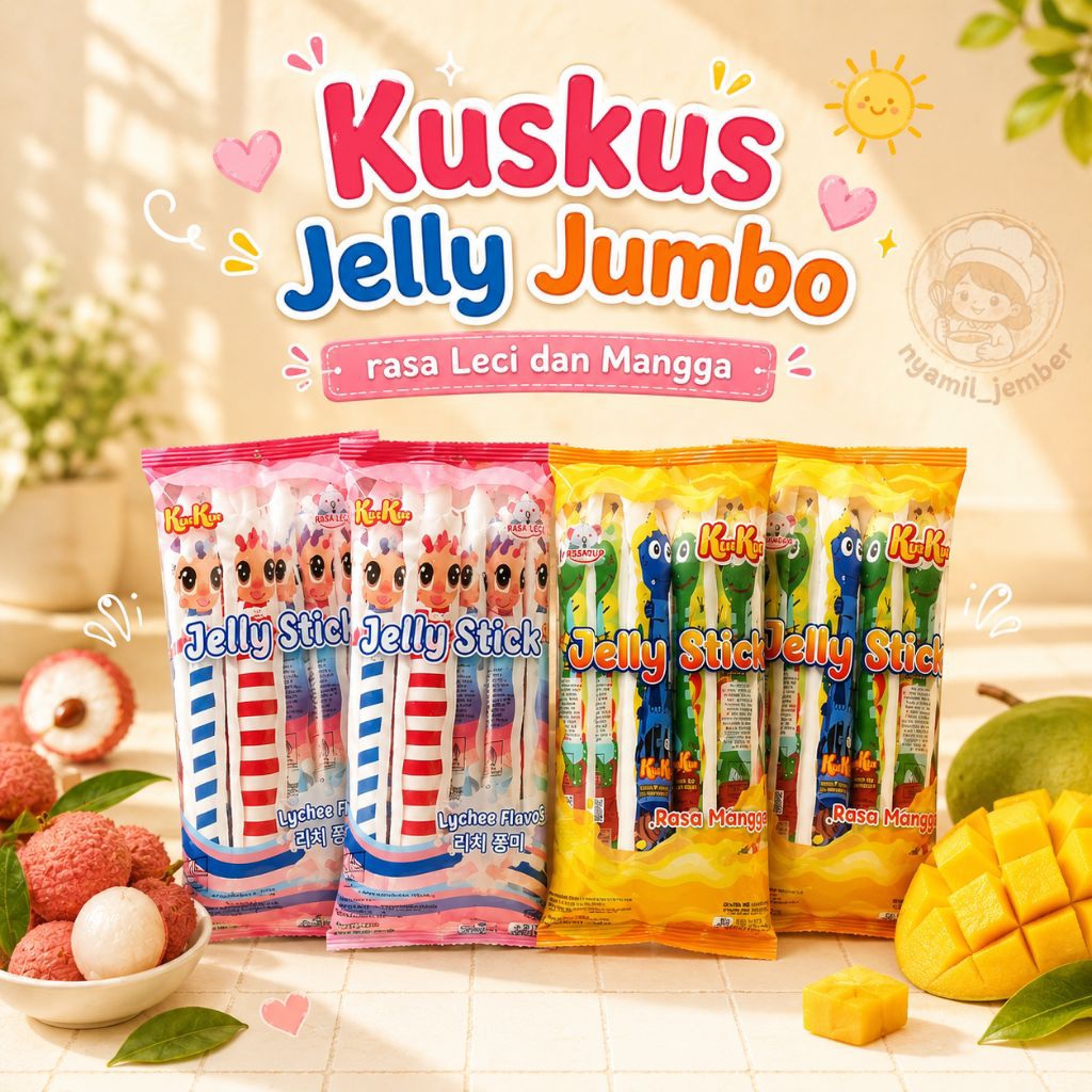 KUSKUS JELLY STICK JUMBO (1 PACK ISI 10)