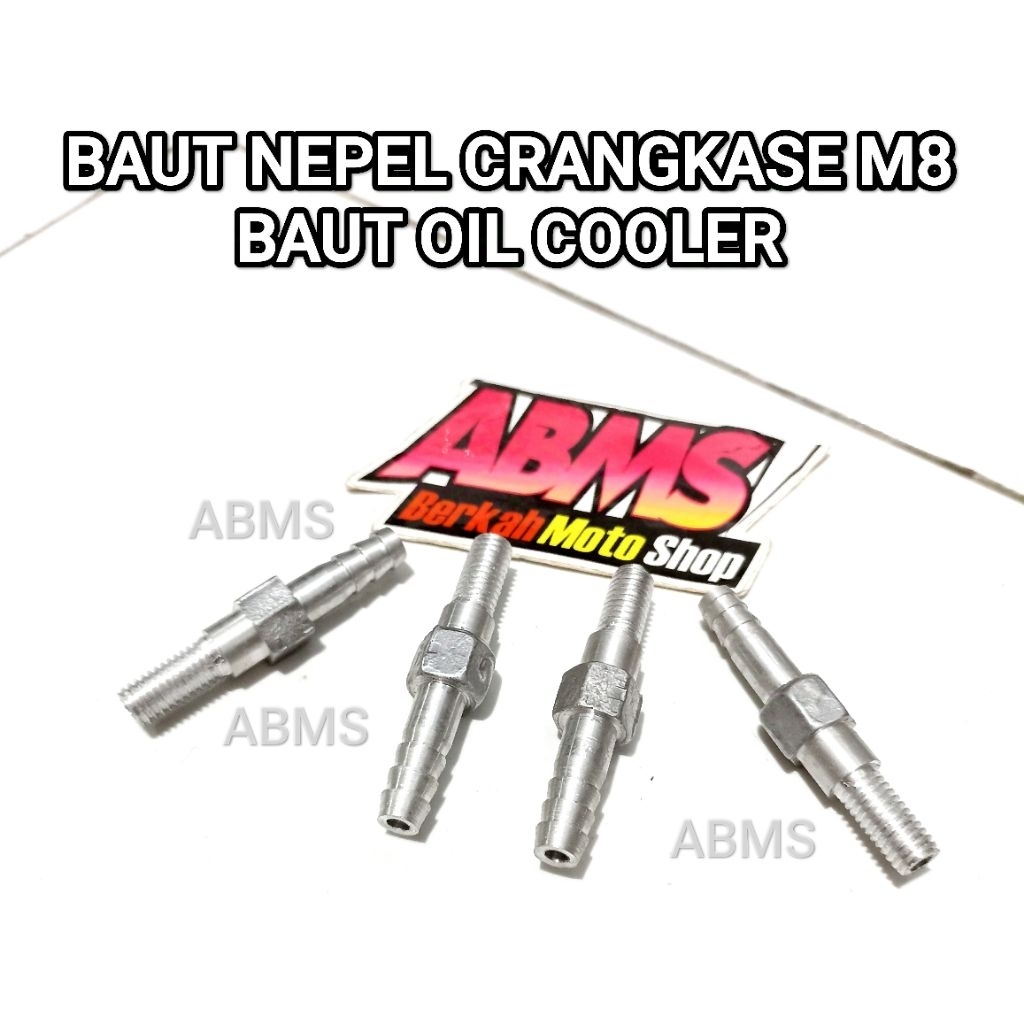 BAUT NEPEL CRANKCASE OIL HEAD NEPEL ADAPTOR OIL COOLER UNIVERSAL BAUT NEPEL JALUR PENDINGIN OLI MESI