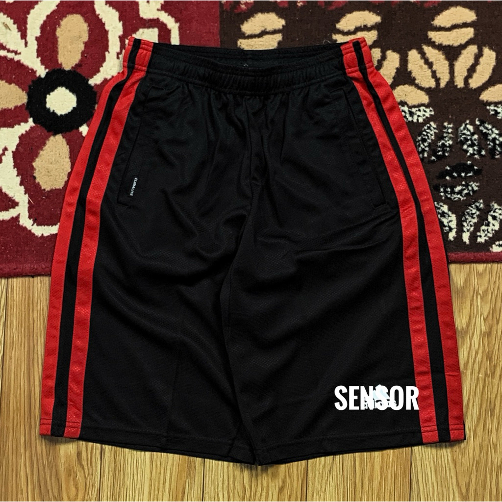 ADINDA BIG STRIPE ESSENTIALS RUNNING SHORTPANTS SIZE 30-32 | SHORTPANTS ADINDA |  ADINDA SHORTPANTS 