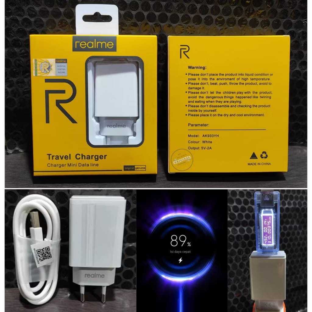 Charger Realme 2A Fast Charger QC 3.0 Micro USB Type C