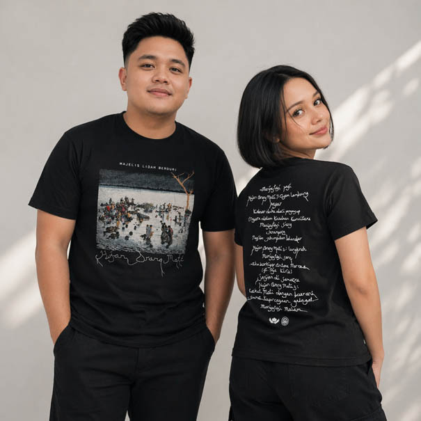 READY STOCK LANGSUNG ORDER AJA || Kaos Majelis Lidah Berduri Hujan Orang Mati Tshirt 100% Cotton | S