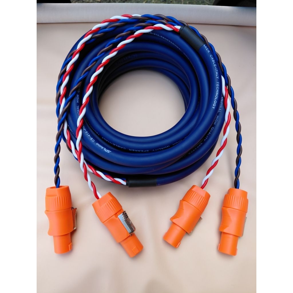 SPL Audio KABEL  SPEAKER CS-415 BIRU LENGKAP  SPIKON SOUNDMAX PANJANG 5M - 45M