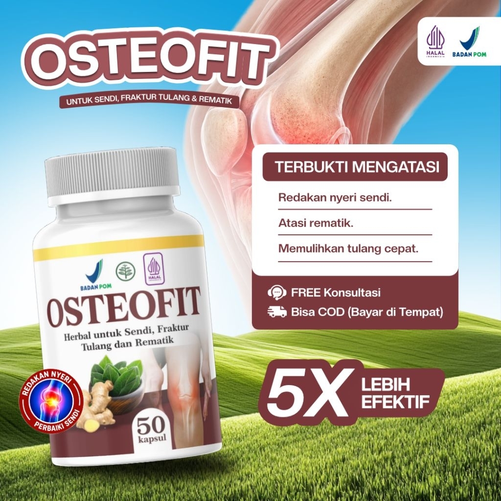 Osteofit promo herbal ~ kalcium Atasi pegal linu nyeri sendi lutut dan rematik osteoporosis